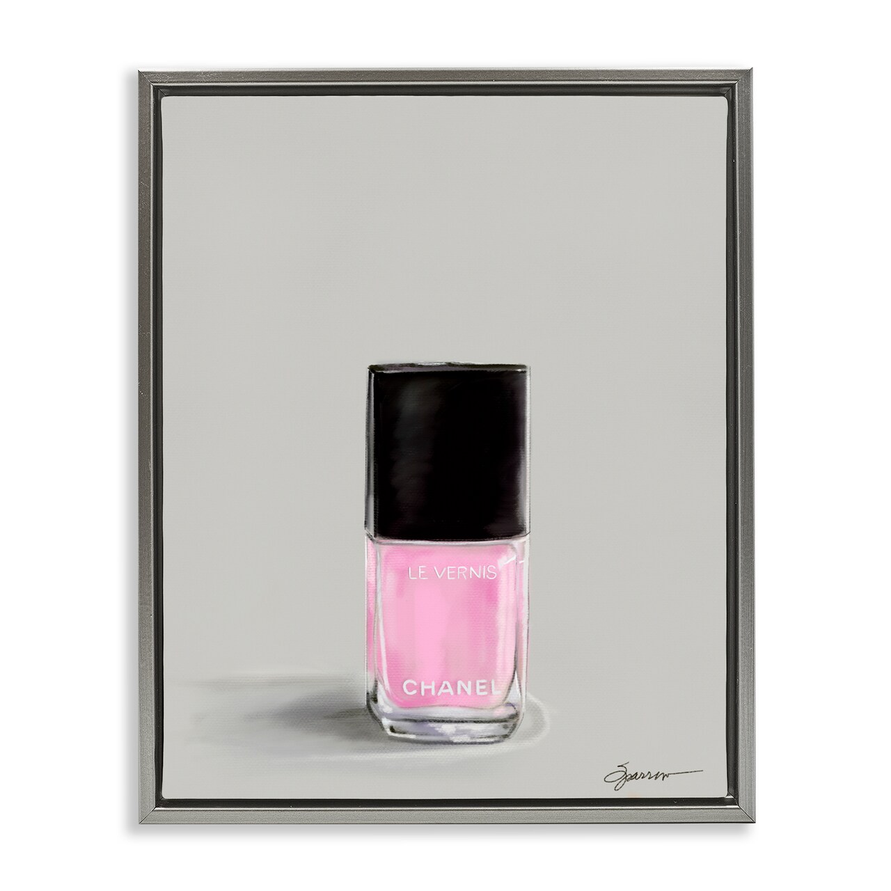Stupell Industries Pink Luxury Nail Polish Floating Frame, design by Mary Sparrow
